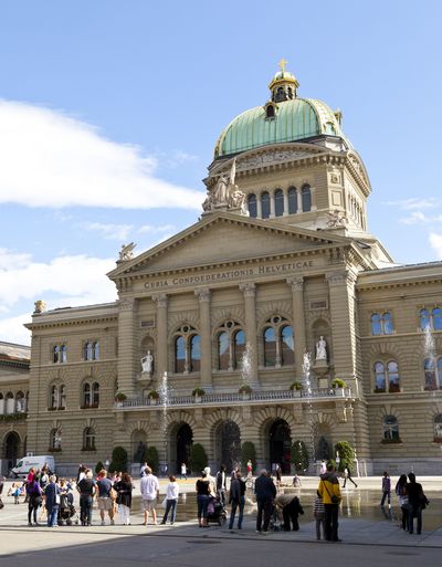 Bundeshaus Bern; rechtliche Rahmenbedingungen Schweiz